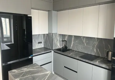 Кухня Кубанит SOFTLUX Sky Grey PREMIER MATT